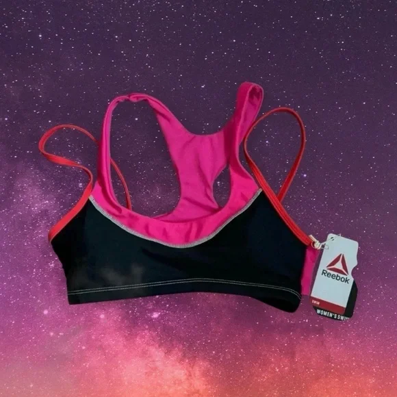Free 🆕Reebok UPF 50+ Bikini Top - Picture 6 of 16
